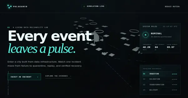 Screenshot of pulsegrid 3d