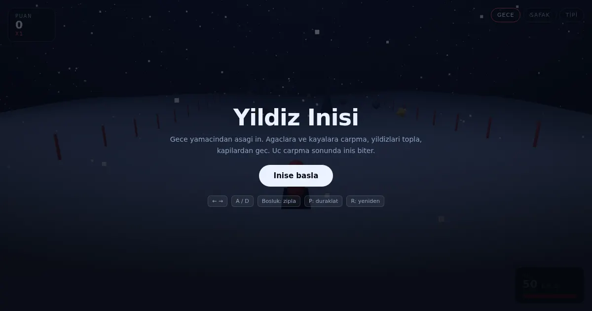 Screenshot of yildiz inisi webgl