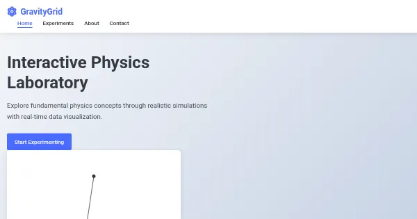 Screenshot of GravityGrid