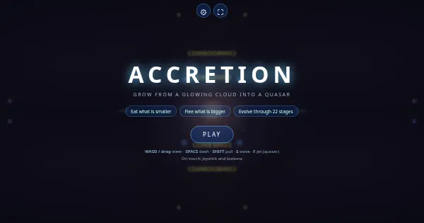 Screenshot of Accretion