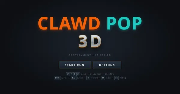 Screenshot of clawd pop