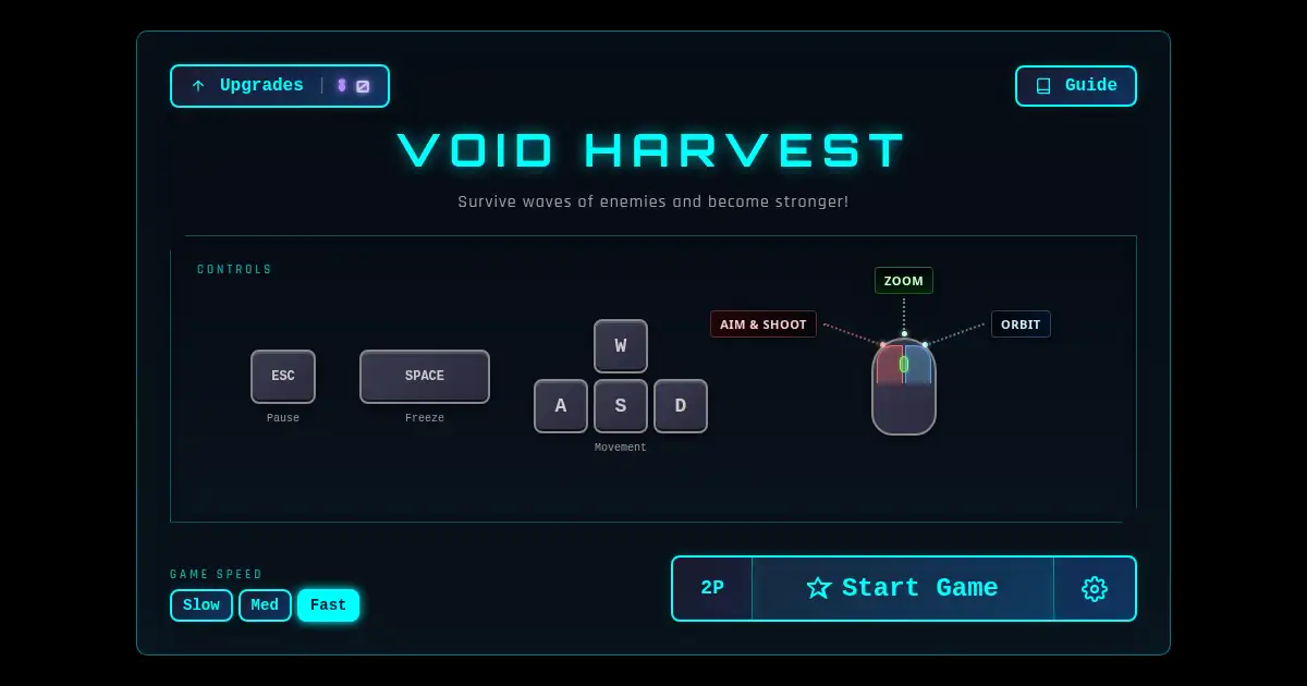 Screenshot of void harvest game