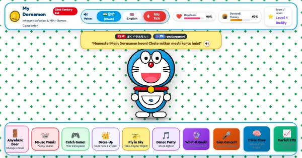 Screenshot of My Virtual Doraemon