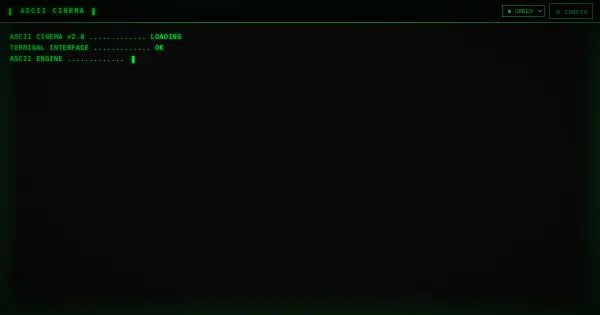 Screenshot of ascii terminal