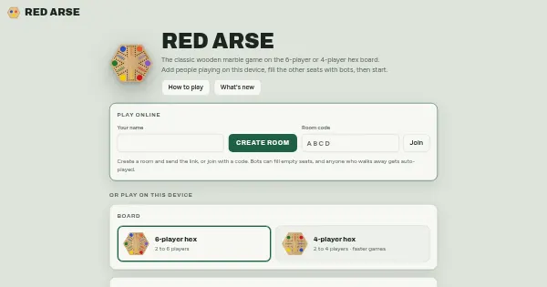 Screenshot of red arse