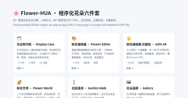 Screenshot of Flower HUA