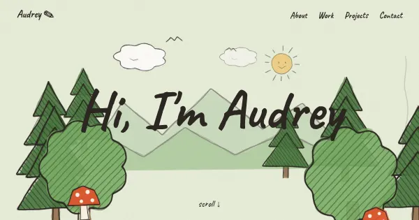 Screenshot of audrey hung