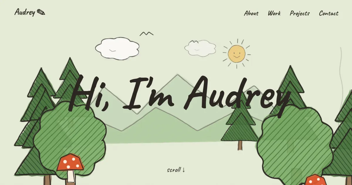 Screenshot of audrey hung