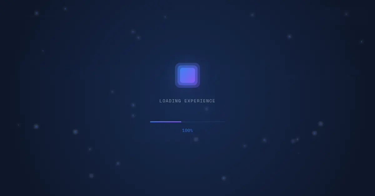 Screenshot of scroll hero