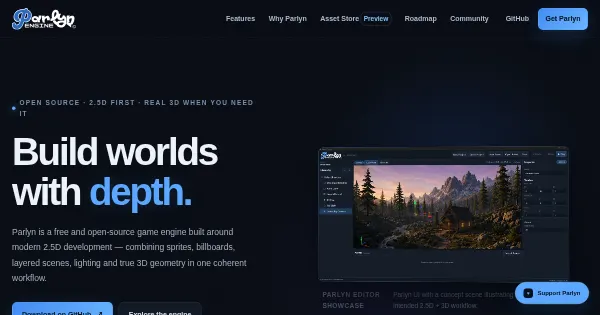 Screenshot of Parlyn Engine