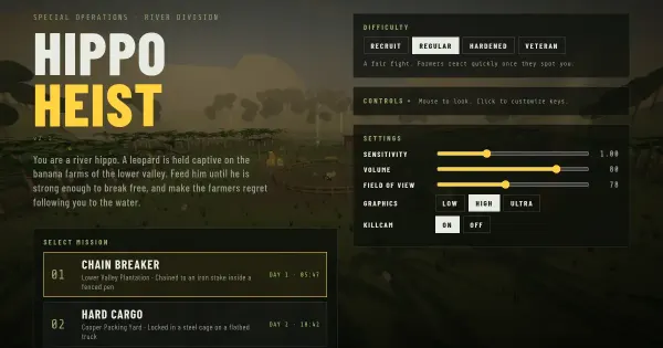 Screenshot of hippo heist