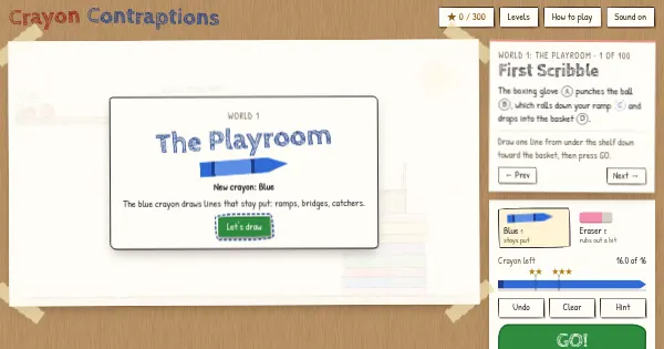 Screenshot of crayon contraptions