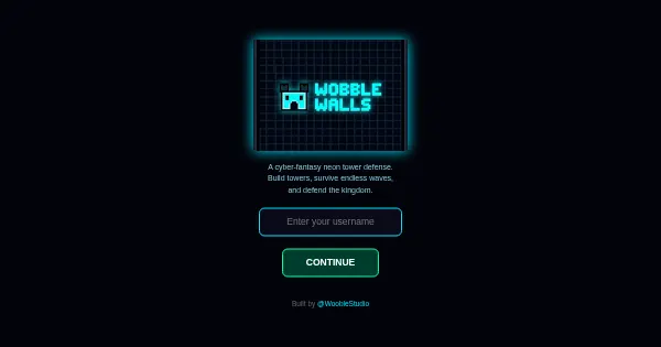 Screenshot of wobble walls