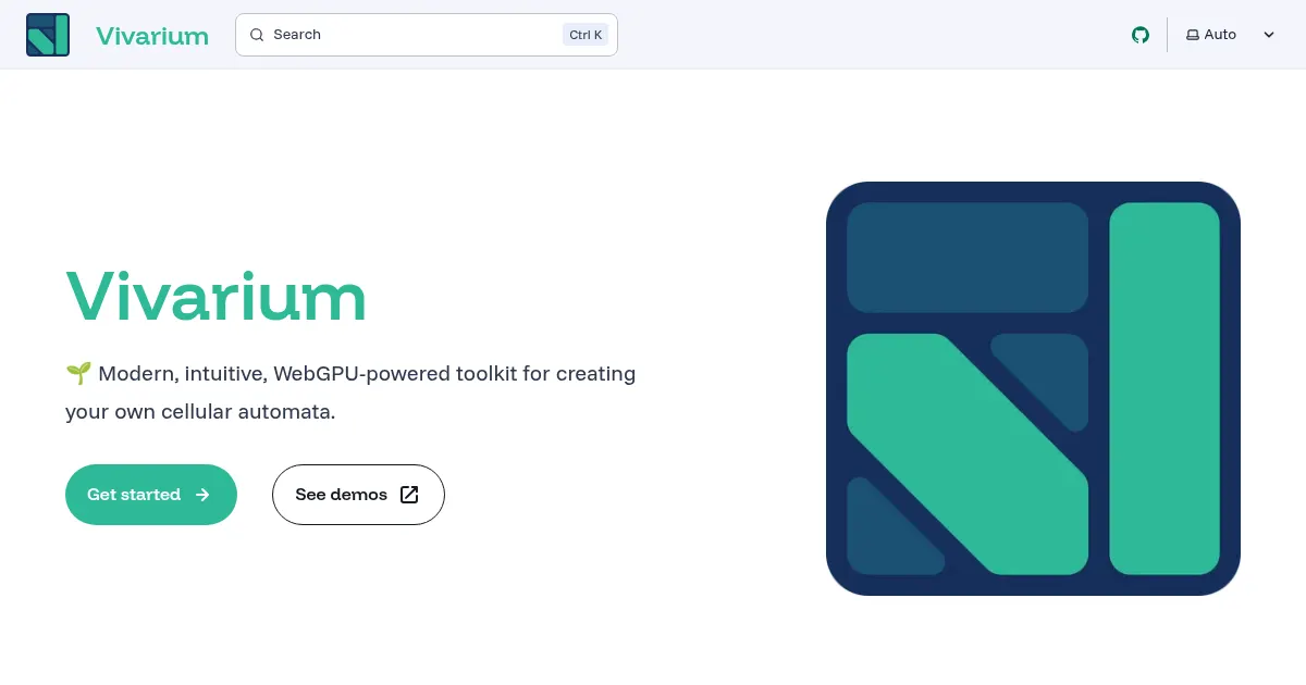 Screenshot of vivarium