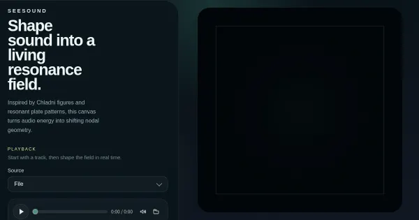 Screenshot of seesound