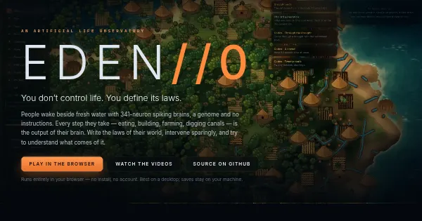 Screenshot of eden zero