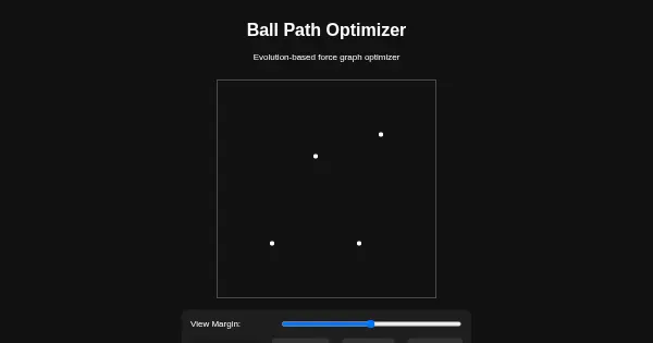 Screenshot of ball force optimizer
