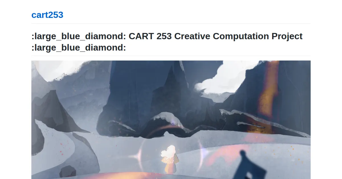 Screenshot of cart253