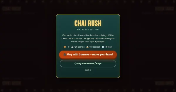 Screenshot of Chai Rush