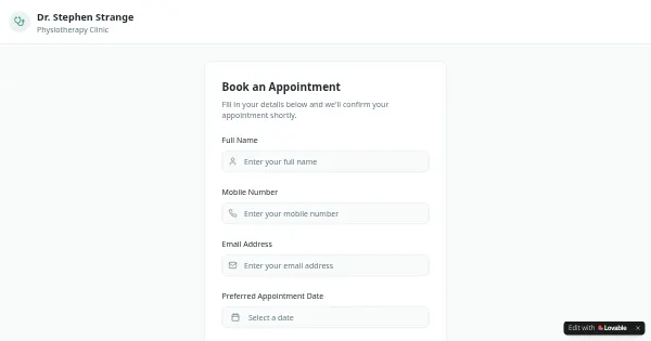Screenshot of DrStrangeClinic Automation
