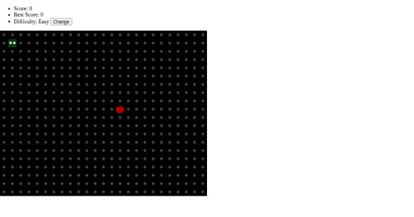Screenshot of snake.js