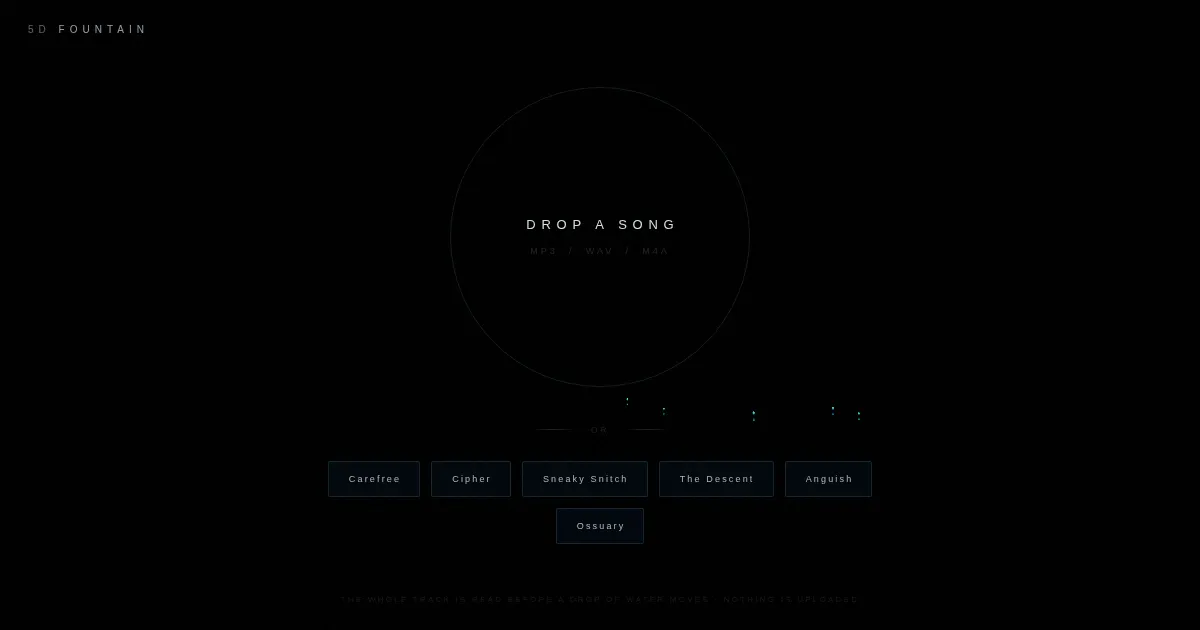 Screenshot of 5d fountain song show