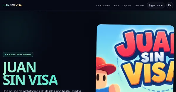 Screenshot of JuanSinVisa