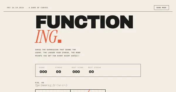 Screenshot of Functioning