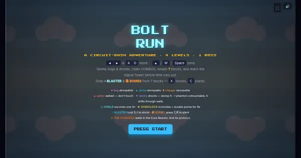 Screenshot of Bolt Run