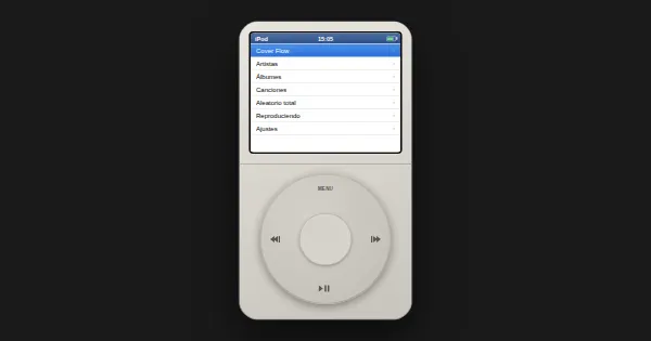 Screenshot of iOS15 iPod