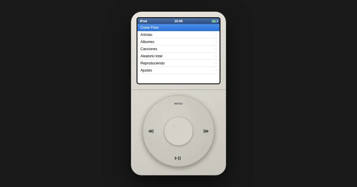 Screenshot of iOS15 iPod