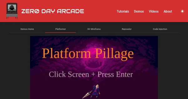 Screenshot of HTML5 Platformer