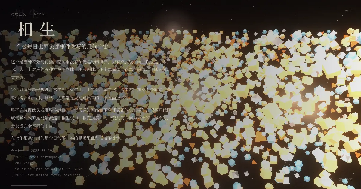 Screenshot of emergence
