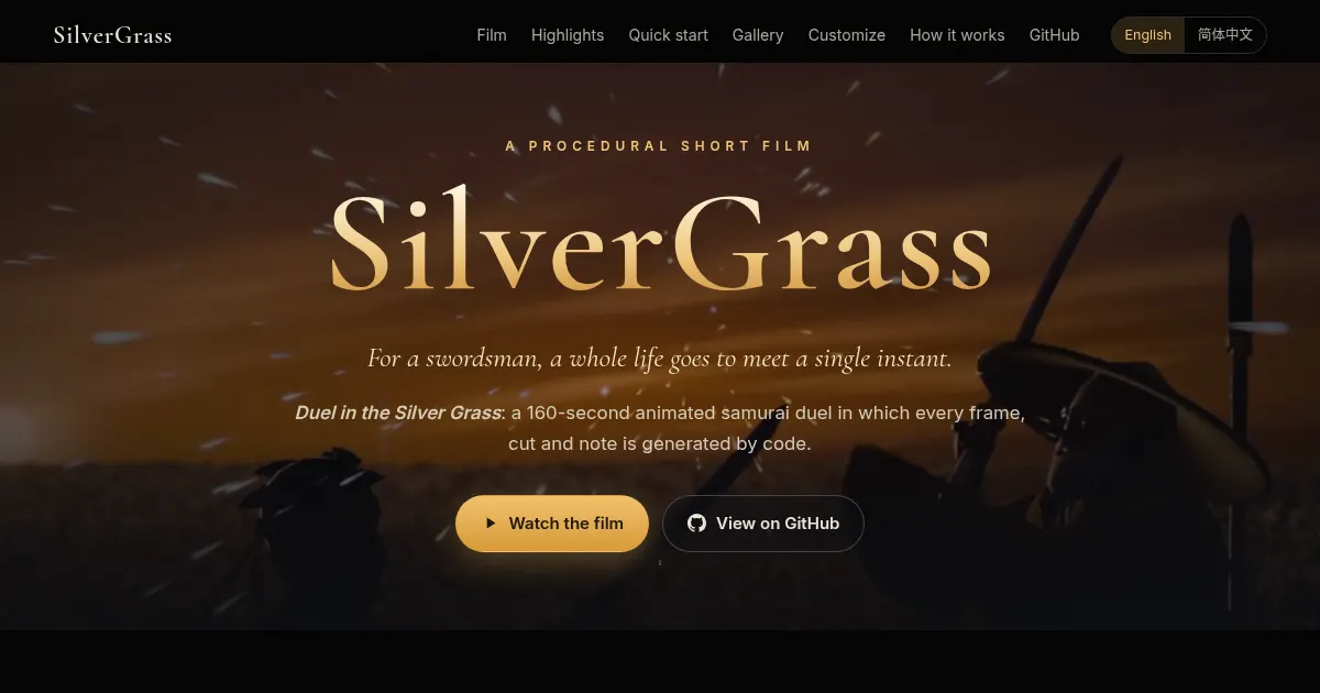 Screenshot of SilverGrass