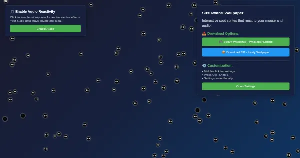 Screenshot of susuwatari